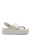 Paloma Barceló Basima Metallic Sandals In Grey