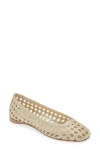 Paloma Barceló Paloma Barcelo Shell Ballet Flat In White