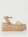 PALOMA BARCELÓ WEDGE SHOES PALOMA BARCELÒ WOMAN COLOR BEIGE,F50783022