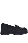 Paloma Barceló Wedge Mocassins In Black