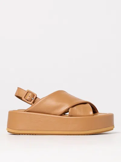 PALOMA BARCELÓ HEELED SANDALS PALOMA BARCELÒ WOMAN COLOR CAMEL,G68058042
