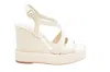 Paloma Barceló White Wedge Sandals