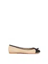 Paloma Barceló Paloma Barcelo Women's Idara Raffia Ballet Flats In Black
