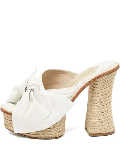 Pre-owned Paloma Barceló 75mm Bow-detail Espadrilles