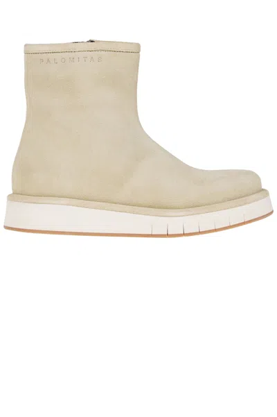 Paloma Barceló Alison Suede Boots In Neutral