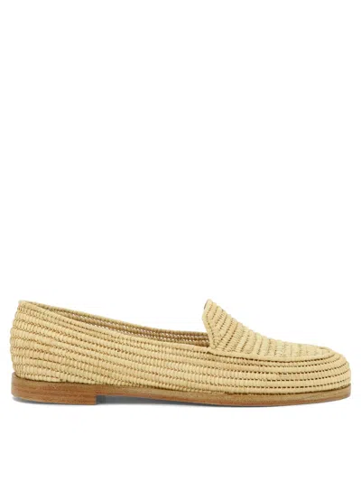 Paloma Barceló Amaranta Loafers & Slippers In Beige