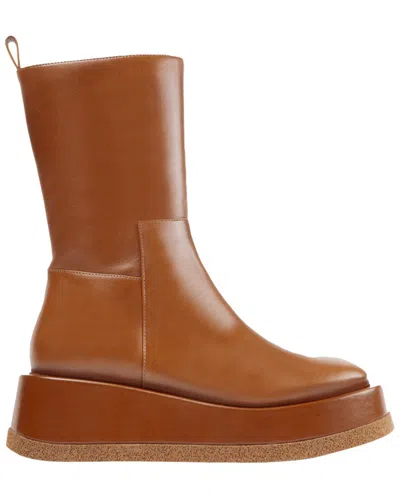 Paloma Barceló Paloma Barcelo Aran Leather Boot In Brown