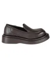 Paloma Barceló Woman Loafers Dark Brown Size 6 Soft Leather In Animal Print