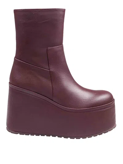 Paloma Barceló Paloma Barcelo Barta Ankle Boot In Burgundy