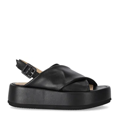 Paloma Barcelo’ Paloma Barceló Basima Black Platform Sandal In Schwarz