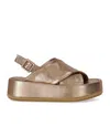 Paloma Barcelo’ Paloma Barceló Basima Bronze Platform Sandal In Bronze