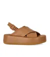 Paloma Barceló Basima Camel Platform Sandal In Brown