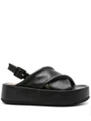 Paloma Barceló Leather Platform Sandals
