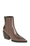 Paloma Barceló Paloma Barcelo Bea Pointed Toe Bootie In Nut Black