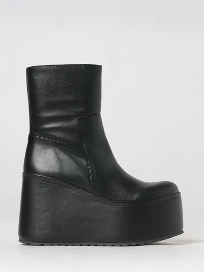 Paloma Barceló Woman Ankle Boots Black Size 8 Leather In Multi