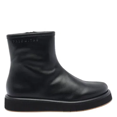 Paloma Barceló Alison Platform Zip Boots In Black