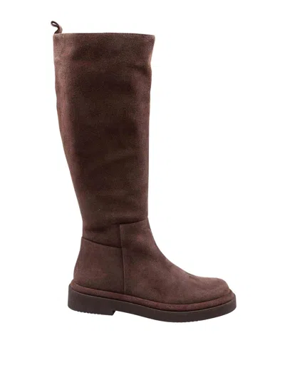 PALOMA BARCELÓ PALOMA BARCELO SELMA BOOT IN BROWN SUEDE