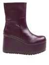 Paloma Barceló Paloma Barcelo Barta Track Ankle Boot In Purple