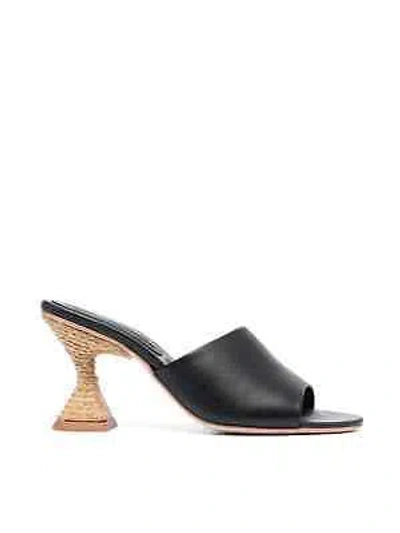 Pre-owned Paloma Barceló Brigitte Heeled Sandals In Black