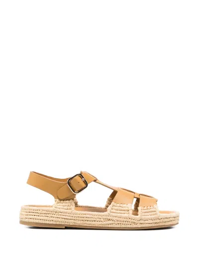 Paloma Barceló 유카 버클 스트랩 에스파드리유 In Brown