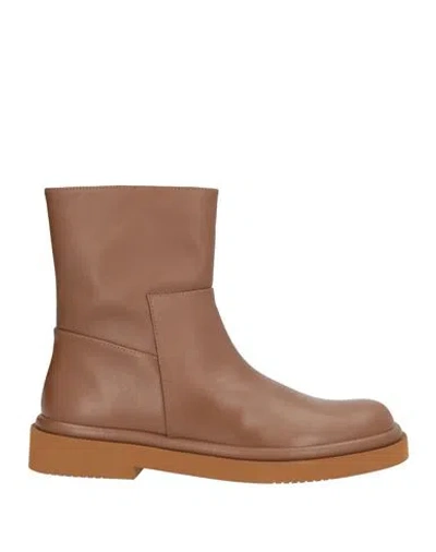 Paloma Barceló Carla Woman Ankle Boots Brown Size 8 Leather