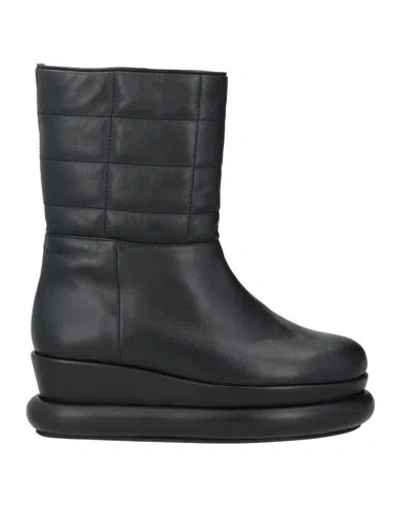 Paloma Barceló Clarisse Woman Ankle Boots Black Size 8 Leather