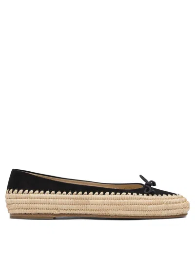 Paloma Barceló Comfort-focused Ballerinas With Woven Jute Sole In Neutral