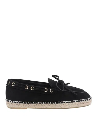 Paloma Barceló Isis Suede Loafers In Black