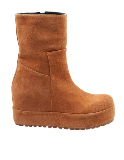 PALOMA BARCELÓ DISA TRACK SUEDE ANKLE BOOT, TAN COLOR