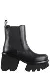 Paloma Barceló Elvia Ankle Boot With Round Toe In Black