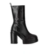 Paloma Barceló Eros Black Heeled Ankle Boot In Black