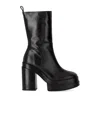Paloma Barcelo’ Paloma Barceló Eros Black Heeled Ankle Boot In Black