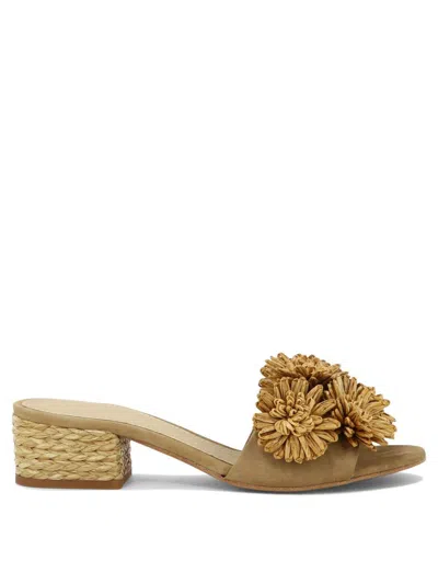 Paloma Barceló Fiore Sandals In Beige