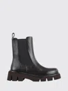 Paloma Barceló Textured Leather Chelsea Boots With Chunky Rubber Sole In Black