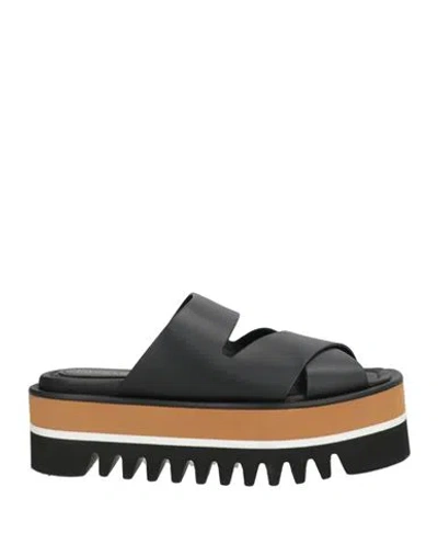 Paloma Barceló Garner Woman Sandals Black Size 8 Leather