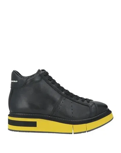 Paloma Barceló Gora Woman Sneakers Black Size 9.5 Leather