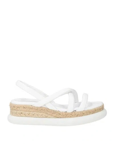 Paloma Barceló Kelsie Woman Espadrilles White Size 6 Leather
