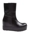 Paloma Barceló Leather Ankle Boot In Black