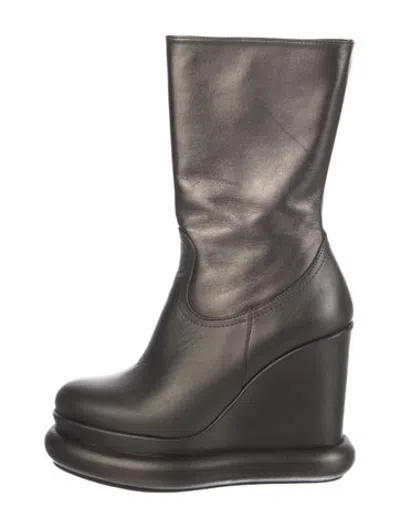 Pre-owned Paloma Barceló Leather Boots In Grey