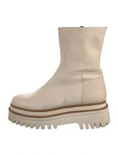 Pre-owned Paloma Barceló Leather Boots In Neutral