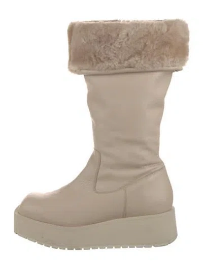 Pre-owned Paloma Barceló Leather Boots In Neutral