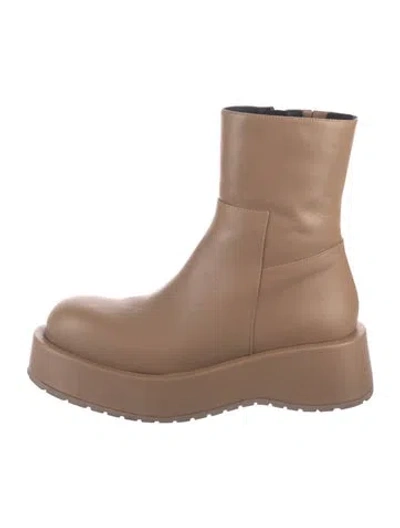 Pre-owned Paloma Barceló Leather Boots In Neutrals