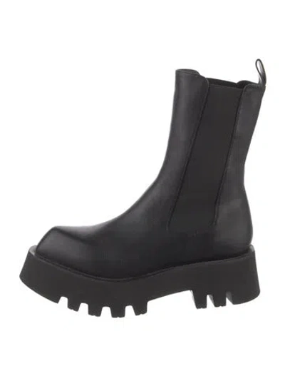 Pre-owned Paloma Barceló Leather Chelsea Boots In Black