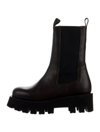 Pre-owned Paloma Barceló Leather Chelsea Boots In Blue