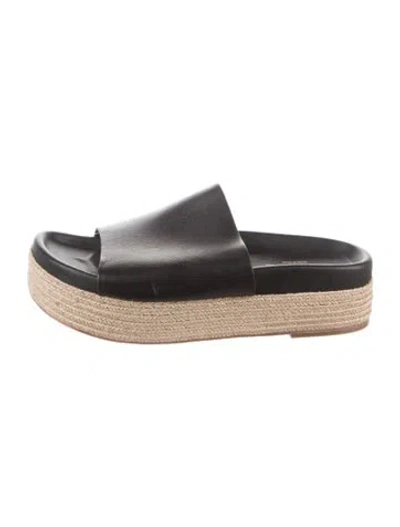 Pre-owned Paloma Barceló Leather Espadrilles In Black