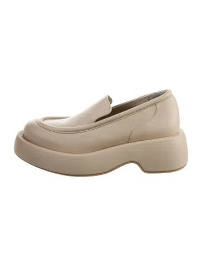 Pre-owned Paloma Barceló Leather Loafers In Neutral