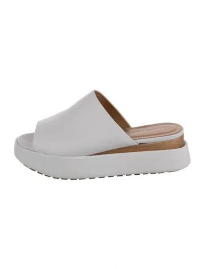 Pre-owned Paloma Barceló Leather Mules In White