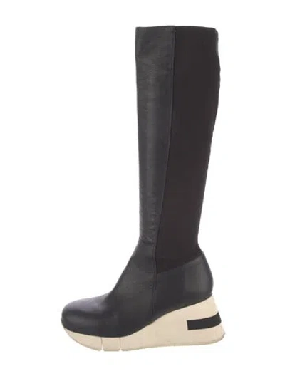 Pre-owned Paloma Barceló Leather Riding Boots In Black