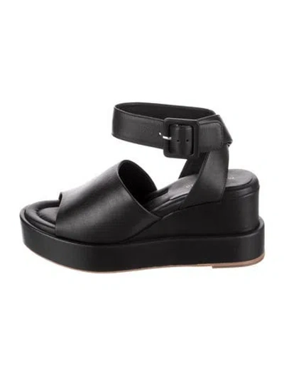 Pre-owned Paloma Barceló Leather Sandals In Black