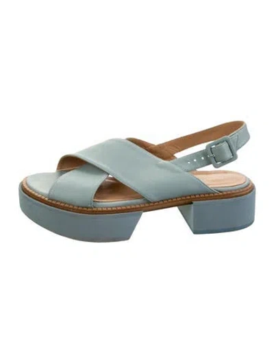 Pre-owned Paloma Barceló Leather Sandals In Blue